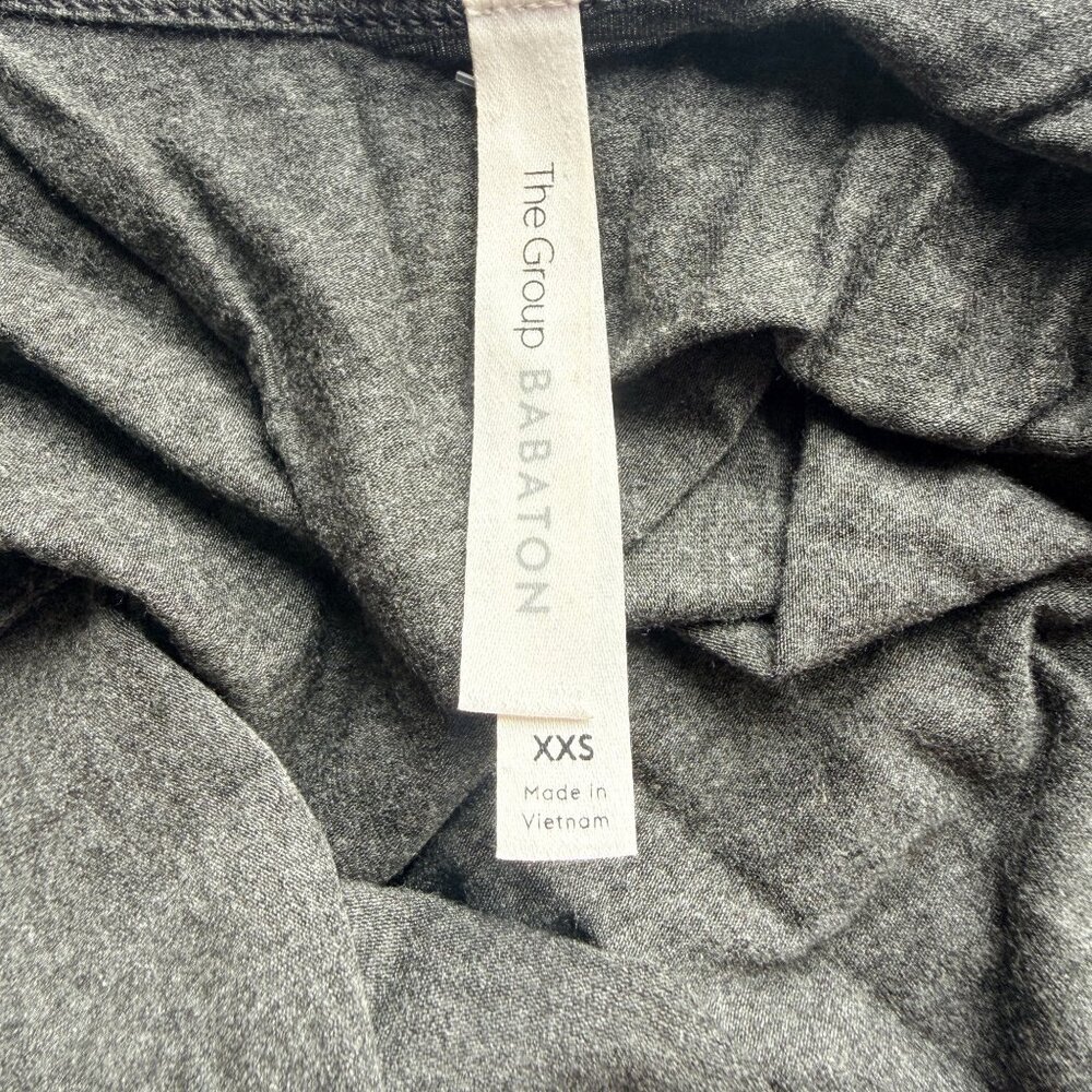Aritzia The Group Babaton Evelina Gray Maxi Dress XXS Modal Bodycon Minimalist - Picture 3 of 5